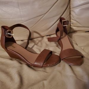 Size 7 Strappy Brown Heels